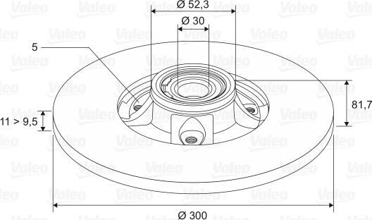 Valeo 197451 - Discofreno autozon.pro