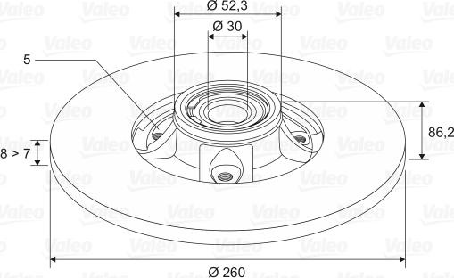 Valeo 197453 - Discofreno autozon.pro