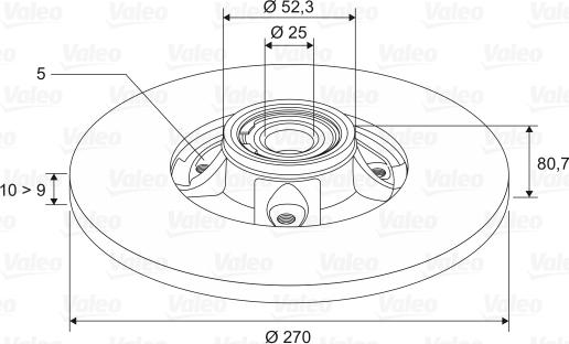 Valeo 197452 - Discofreno autozon.pro