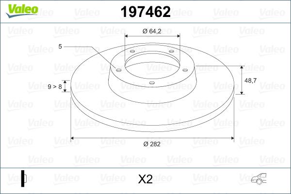 Valeo 197462 - Discofreno autozon.pro