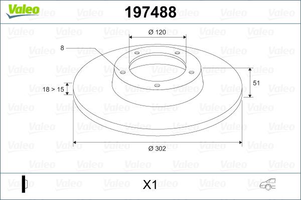 Valeo 197488 - Discofreno autozon.pro