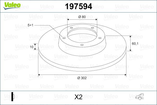 Valeo 197594 - Discofreno autozon.pro