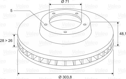 Valeo 197561 - Discofreno autozon.pro