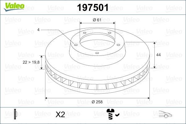 Valeo 197501 - Discofreno autozon.pro