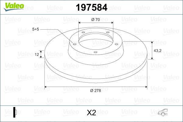 Valeo 197584 - Discofreno autozon.pro