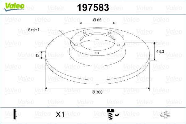 Valeo 197583 - Discofreno autozon.pro