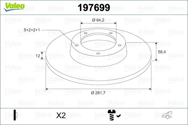 Valeo 197699 - Discofreno autozon.pro