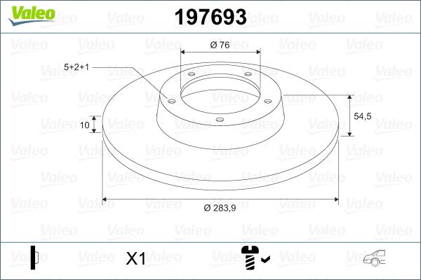 Valeo 197693 - Discofreno autozon.pro