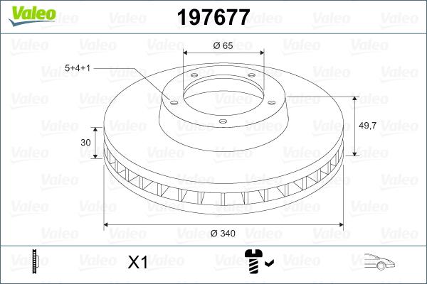 Valeo 197677 - Discofreno autozon.pro