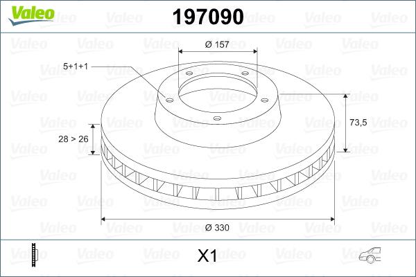 Valeo 197090 - Discofreno autozon.pro