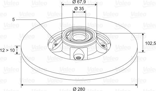 Valeo 197001 - Discofreno autozon.pro