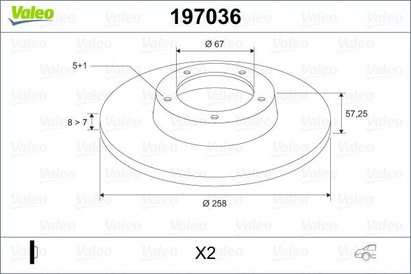 Valeo 197036 - Discofreno autozon.pro