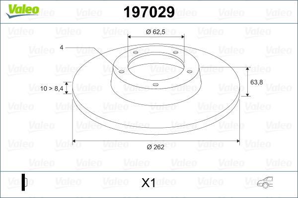 Valeo 197029 - Discofreno autozon.pro