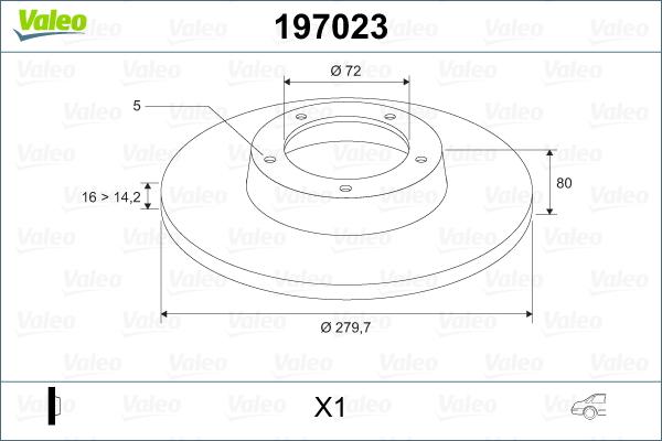 Valeo 197023 - Discofreno autozon.pro