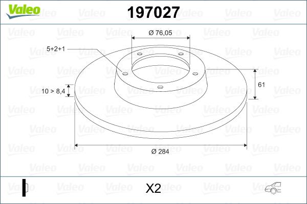 Valeo 197027 - Discofreno autozon.pro