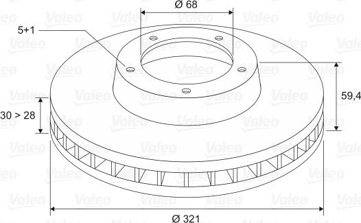 Valeo 197199 - Discofreno autozon.pro