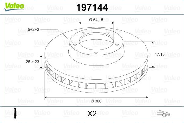 Valeo 197144 - Discofreno autozon.pro