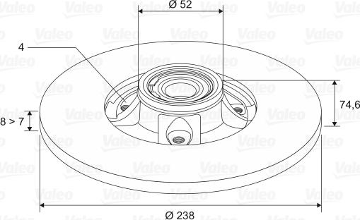 Valeo 197119 - Discofreno autozon.pro