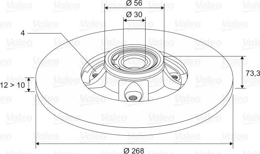 Valeo 197117 - Discofreno autozon.pro