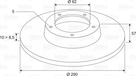 Valeo 197348 - Discofreno autozon.pro