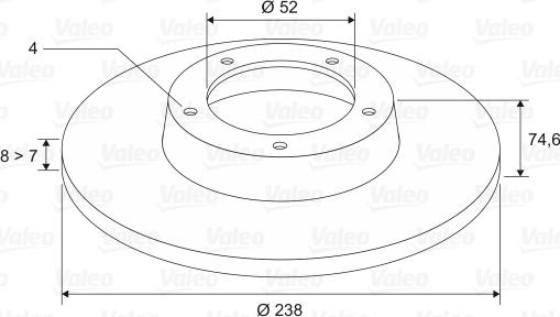 Valeo 197309 - Discofreno autozon.pro