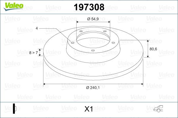 Valeo 197308 - Discofreno autozon.pro