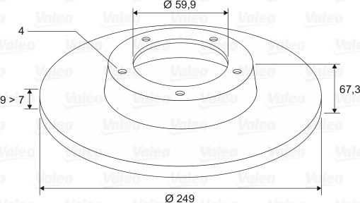 Valeo 197307 - Discofreno autozon.pro