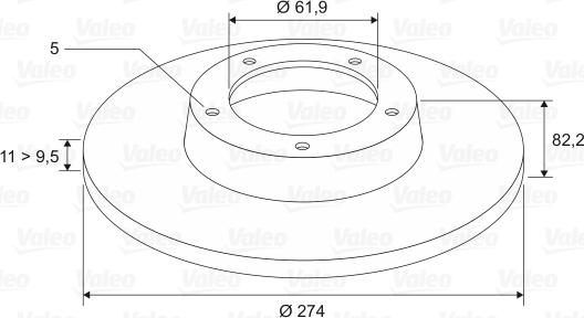 Valeo 197312 - Discofreno autozon.pro