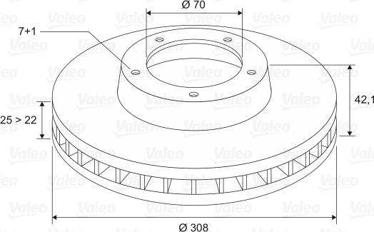 Valeo 197244 - Discofreno autozon.pro