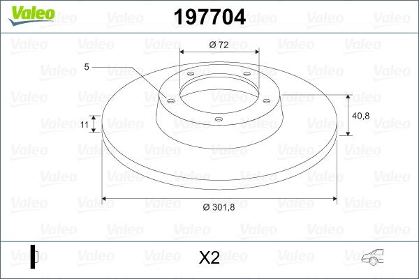 Valeo 197704 - Discofreno autozon.pro