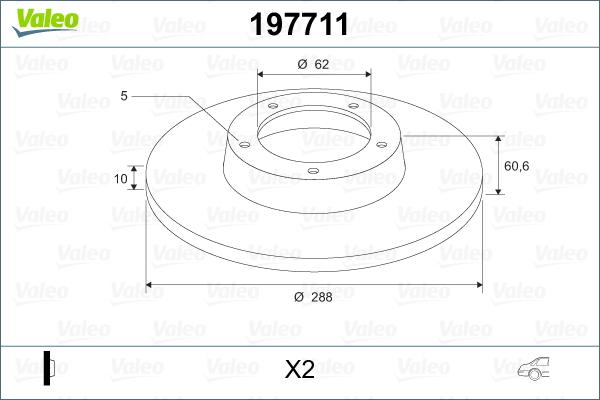 Valeo 197711 - Discofreno autozon.pro