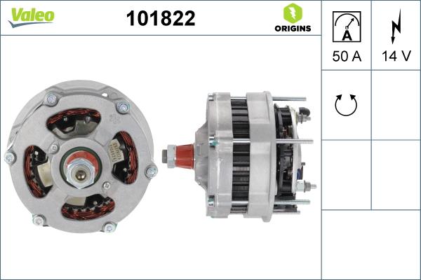 Valeo 101822 - Alternatore autozon.pro