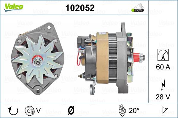 Valeo 102052 - Alternatore autozon.pro