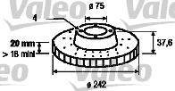 Valeo 186446 - Discofreno autozon.pro