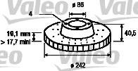 Valeo 186441 - Discofreno autozon.pro