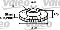 Valeo 186443 - Discofreno autozon.pro