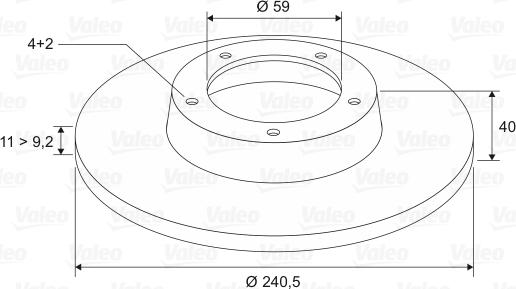 Valeo 186406 - Discofreno autozon.pro