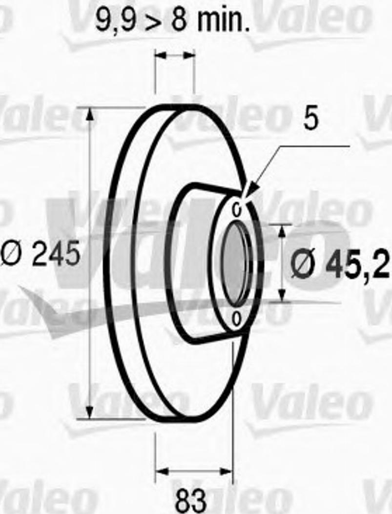 Valeo 186 410 - Discofreno autozon.pro