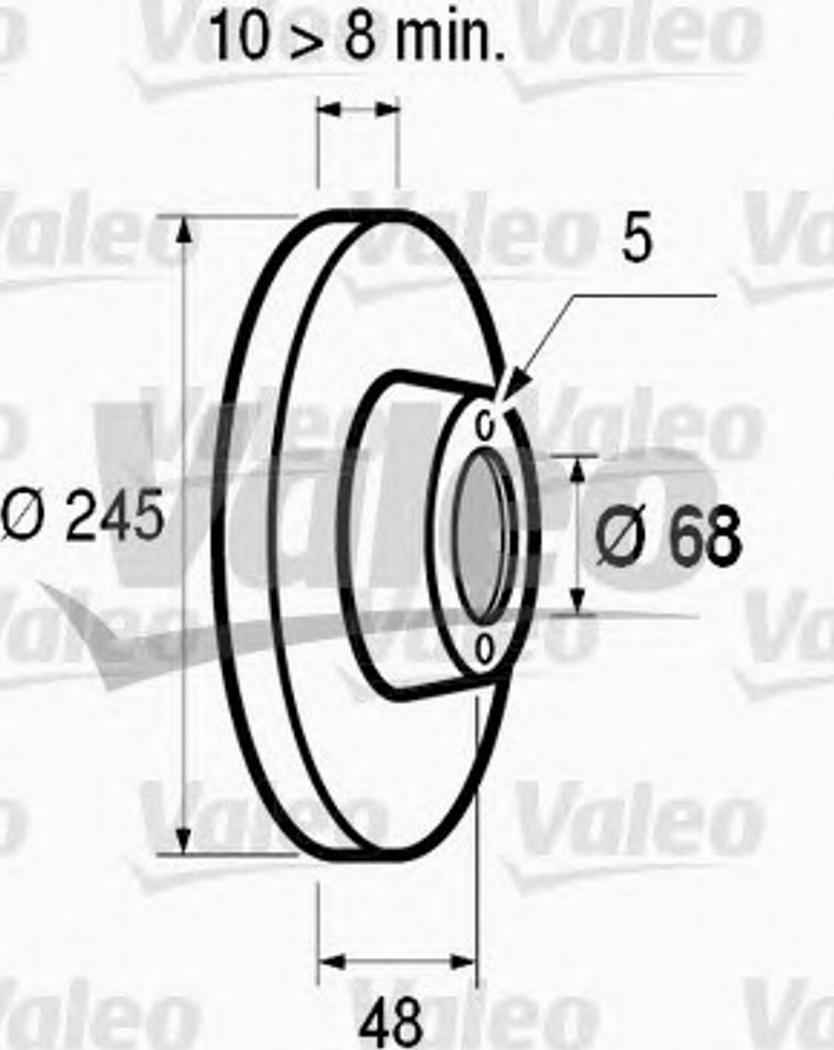 Valeo 186 411 - Discofreno autozon.pro