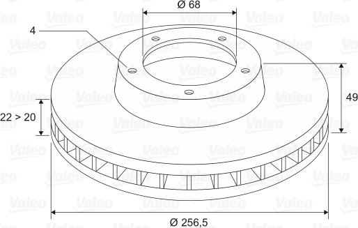 Valeo 186485 - Discofreno autozon.pro