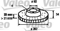 Valeo 186439 - Discofreno autozon.pro