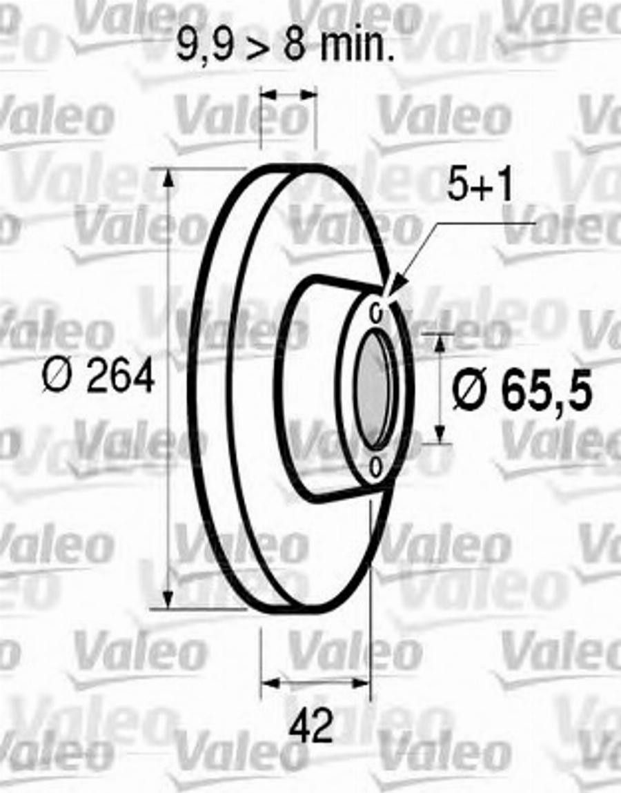 Valeo 186 595 - Discofreno autozon.pro