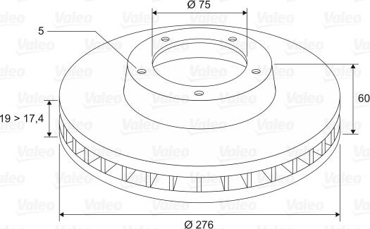 Valeo 186559 - Discofreno autozon.pro