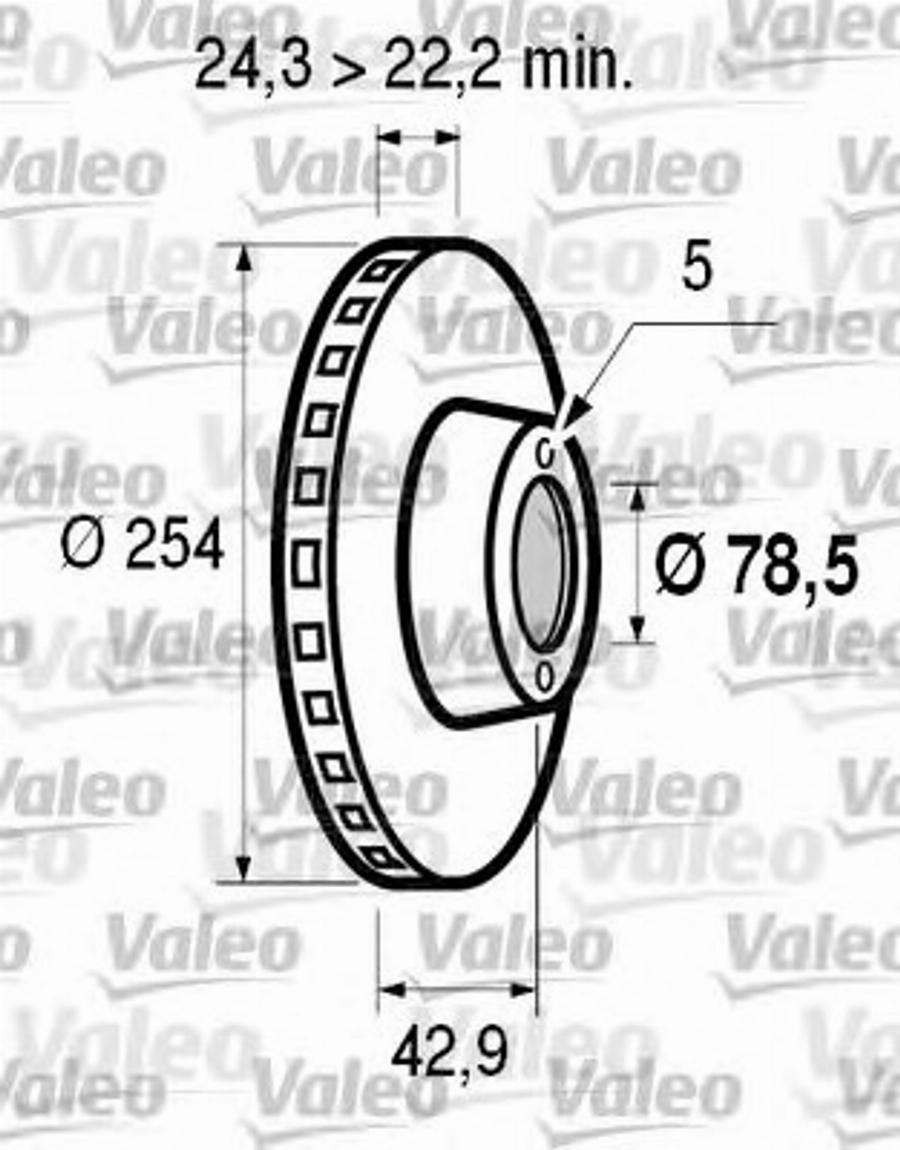 Valeo 186 536 - Discofreno autozon.pro