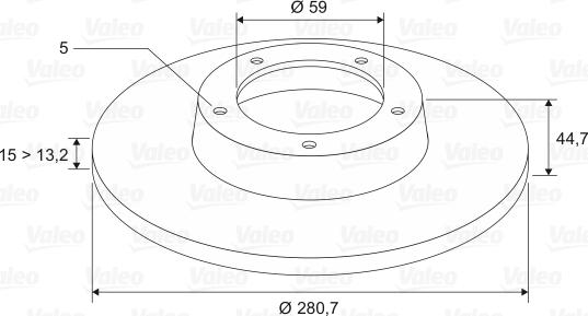 Valeo 186605 - Discofreno autozon.pro