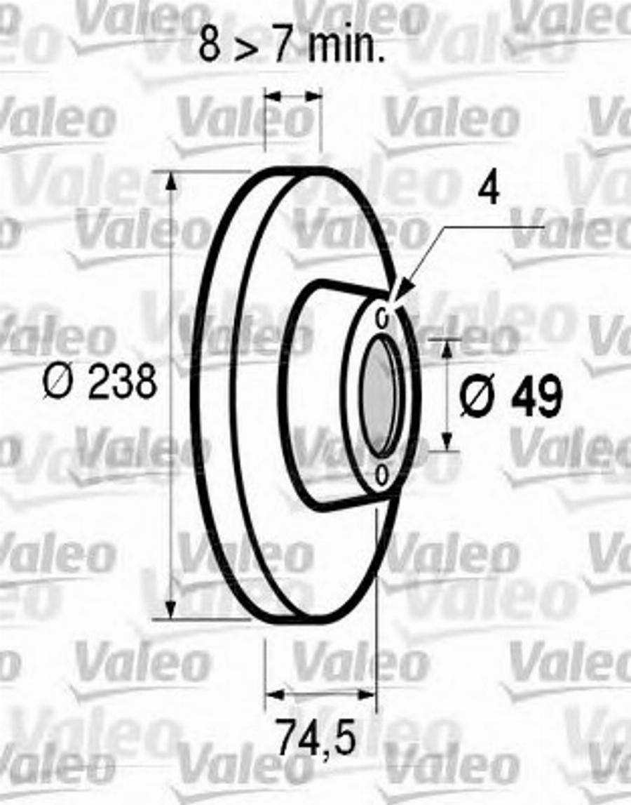 Valeo 186 606 - Discofreno autozon.pro