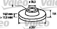 Valeo 186614 - Discofreno autozon.pro