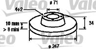 Valeo 186199 - Discofreno autozon.pro