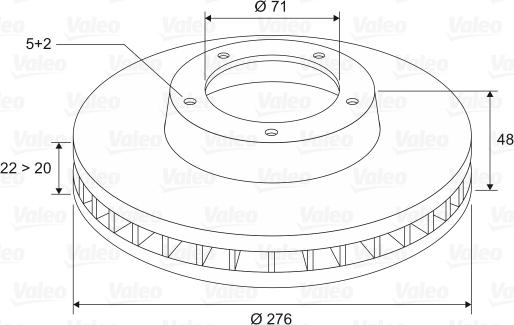 Valeo 186145 - Discofreno autozon.pro