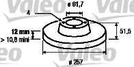 Valeo 186152 - Discofreno autozon.pro